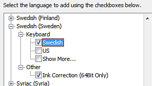 Select Desired Setting